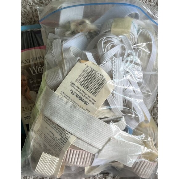 Sewing Supplies Variety Metallic Spools Threads Seam Binding Elastics Crafting - Picture 5 of 5